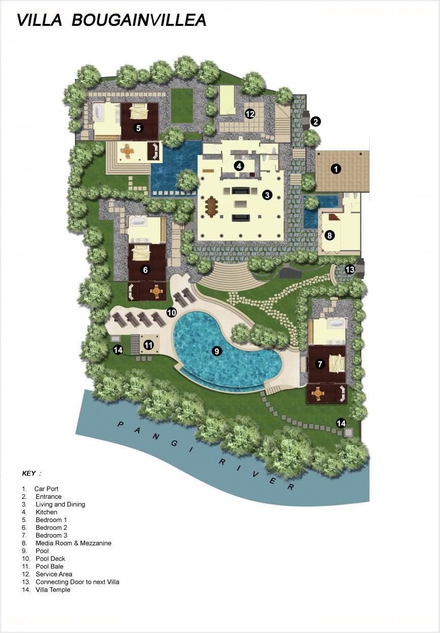 Villa Bougainvillea Floor Plan
