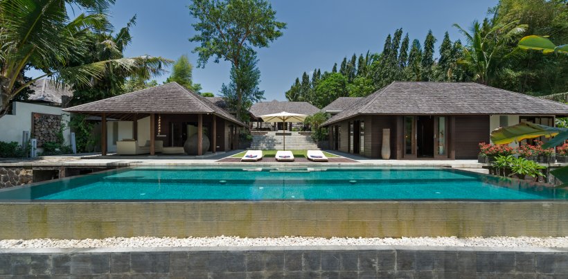 Villa Mata Air, Blick aus dem Pool