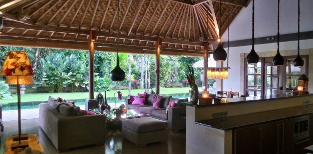 Villa Bamboo, Living y comedor